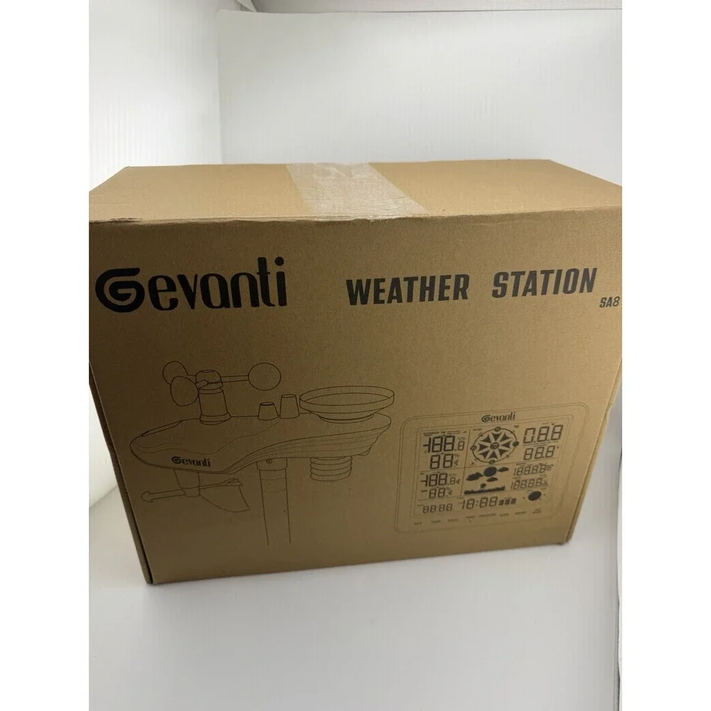 Wireless Home Weather Station Gevanti SA8 with Rain Gauge & Wind Speed - Picture 10 of 10